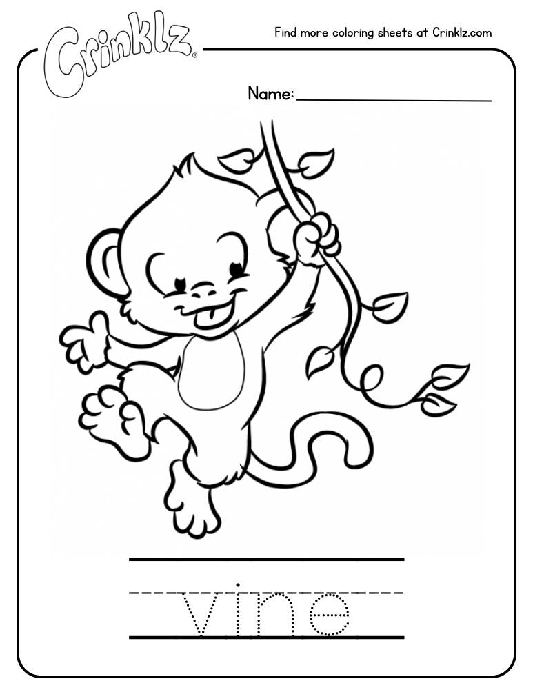 Max Vine Coloring Sheet - Crinklz