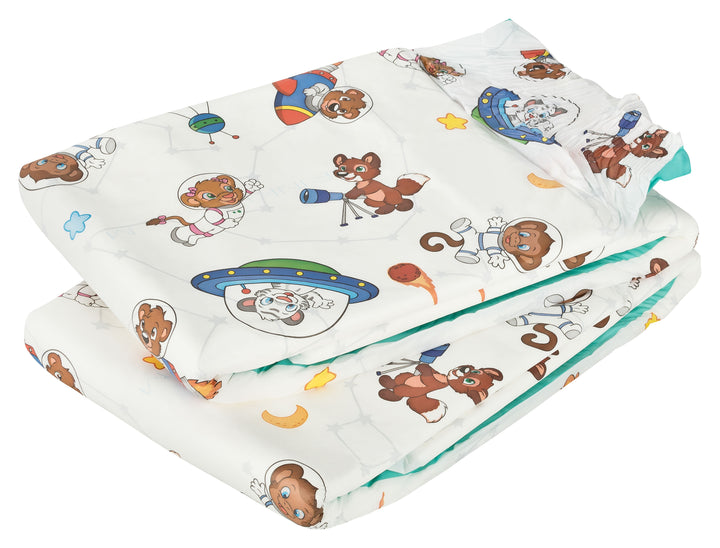 Crinklz Astronaut adult diaper stack of two diapers