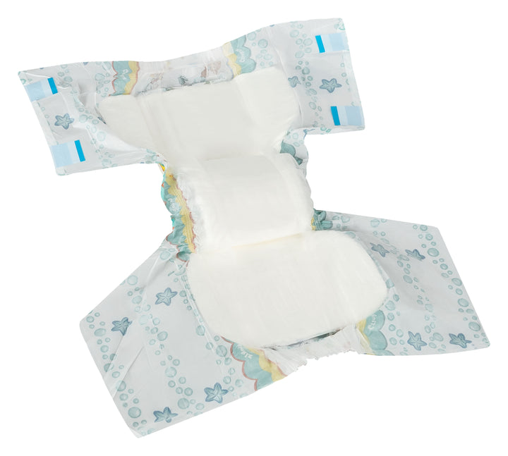 Crinklz Aquanaut adult diaper unfolded
