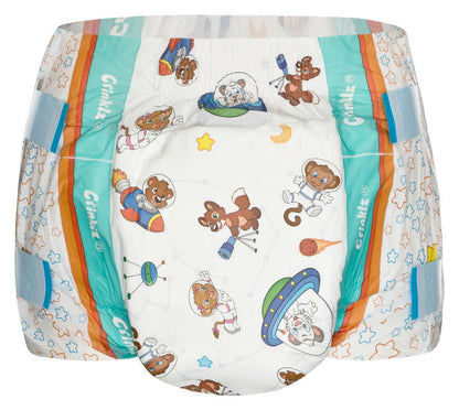 Crinklz Astronaut adult diaper front view