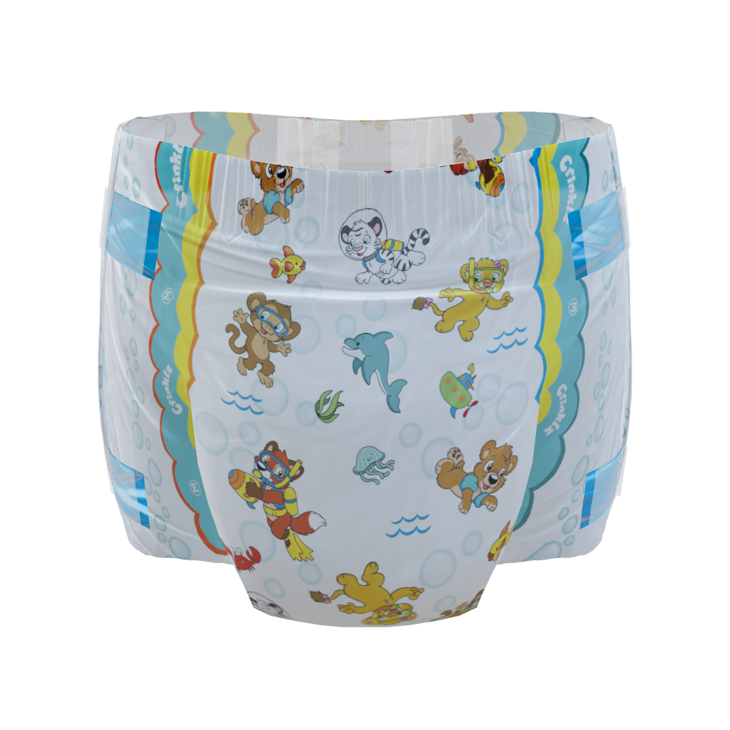 Crinklz Aquanaut adult diaper 3D model