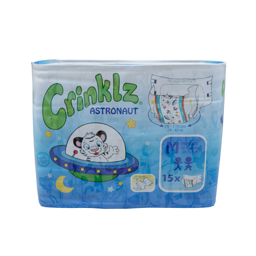 Crinklz Astronaut adult diaper polybag 3D model