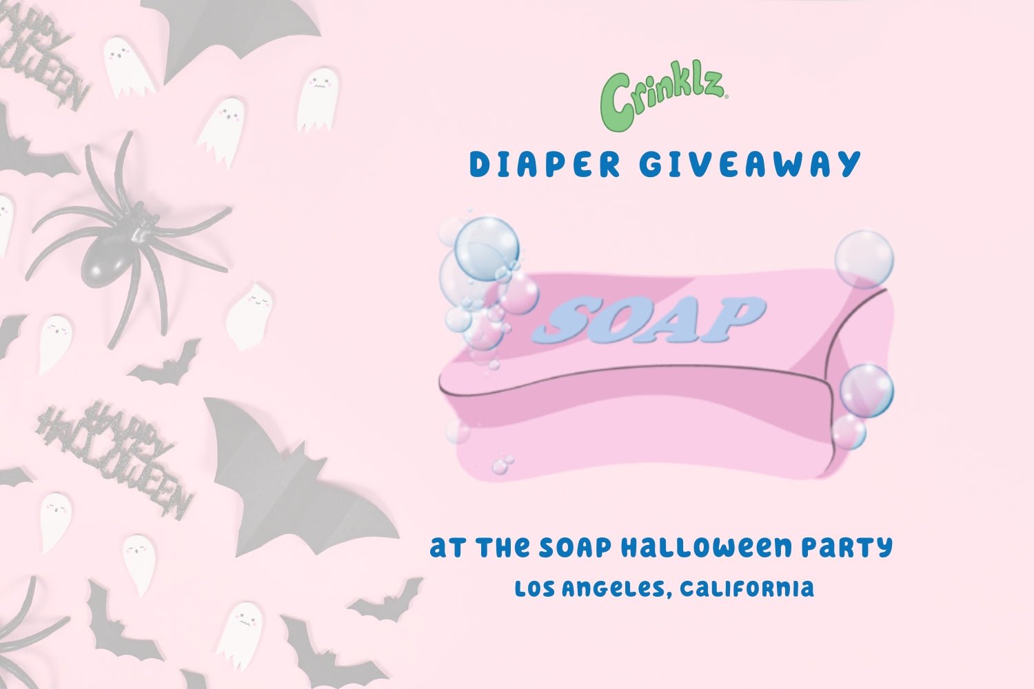Free diaper giveaway at SOAP this weekend! - Crinklz