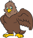 Alma the eagle is a delightful character used on Crinklz adult diaper products. She takes care of the rest of the crew.
