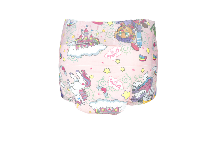 Crinklz Fairy Tale adult diaper rear view