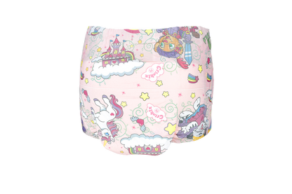 Crinklz Fairy Tale adult diaper rear view