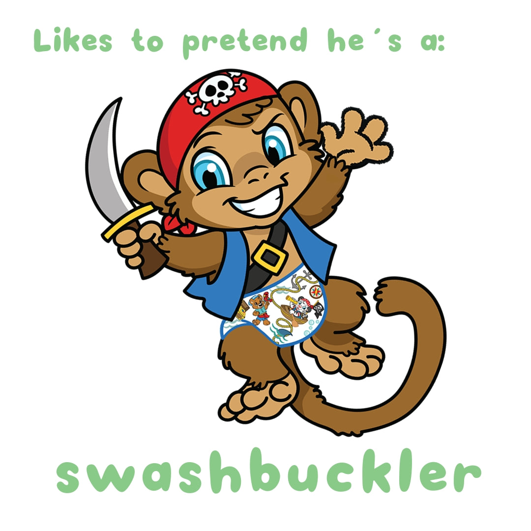 Max likes to pretend he's a swashbuckler!