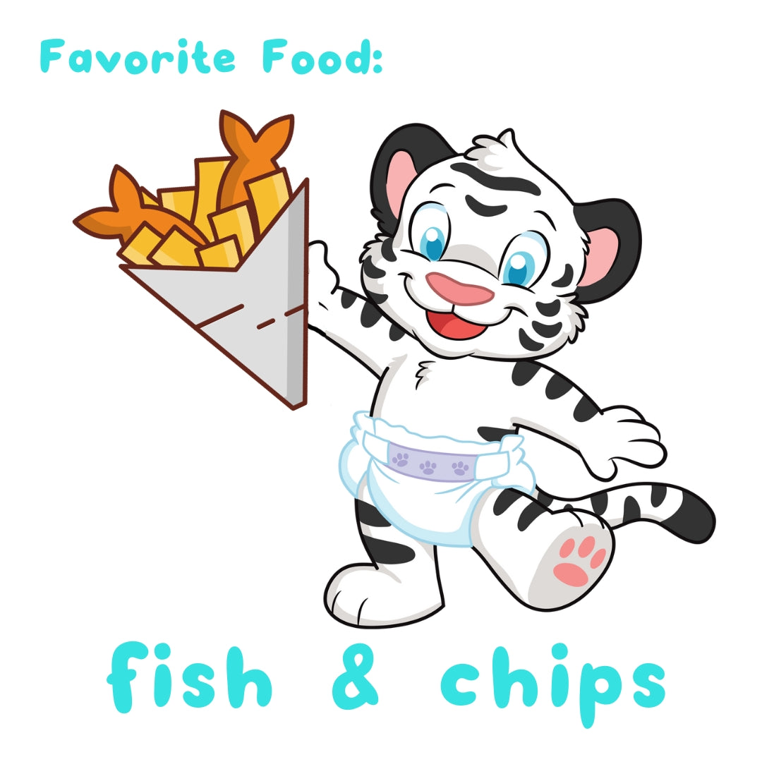 Crinklz's favorite food is fish and chips.