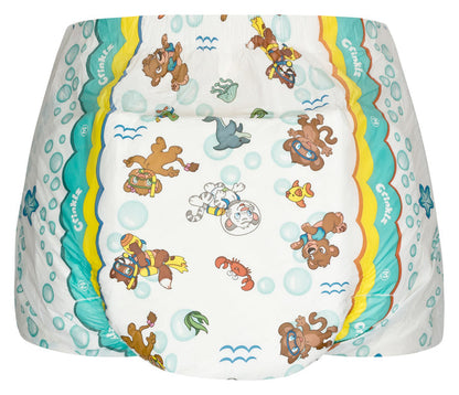 Crinklz Aquanaut adult diaper rear view