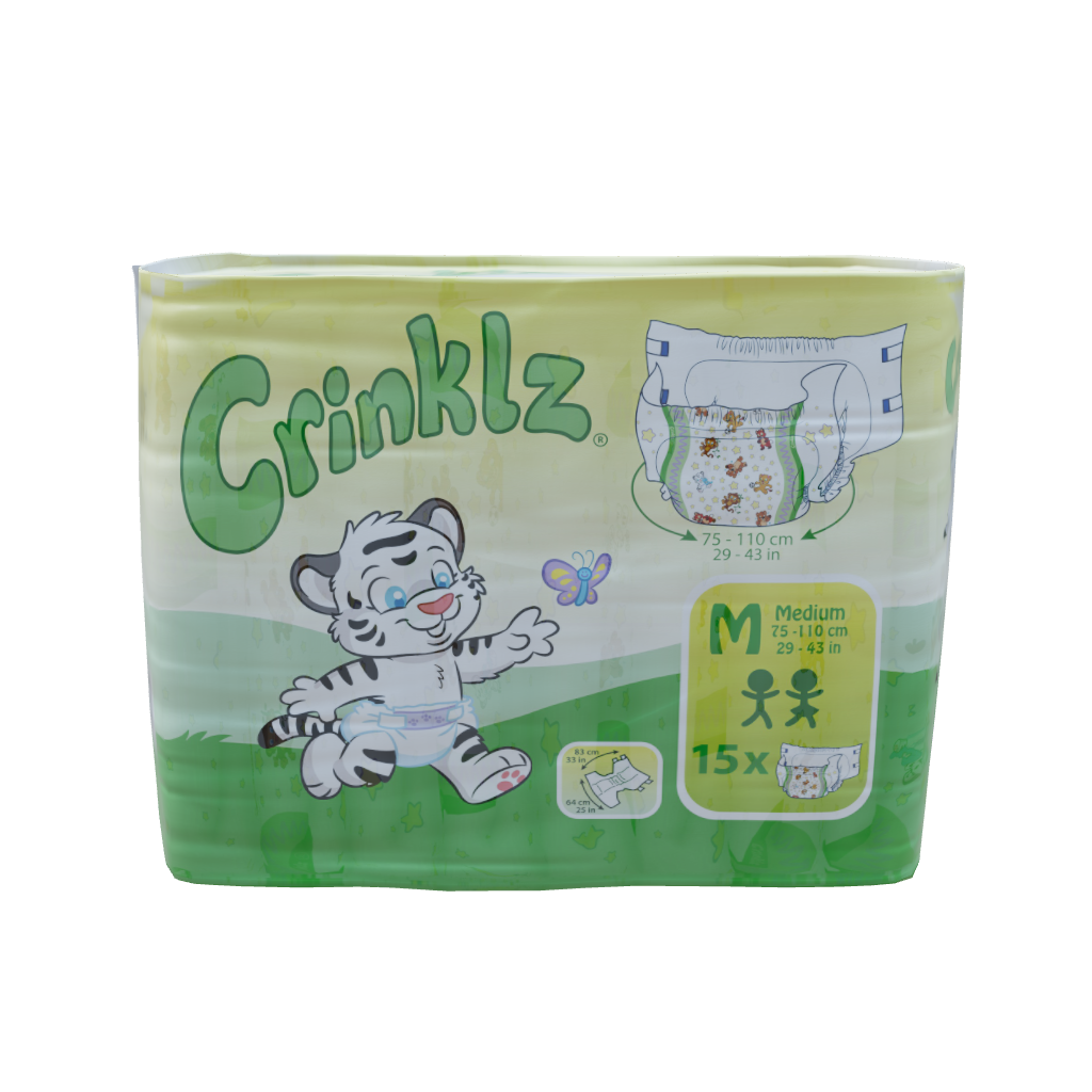 Crinklz Original adult diaper polybag 3D model