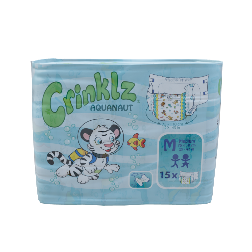 Crinklz Aquanaut adult diaper polybag 3D model